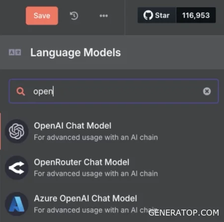 Connecting the OpenAI Chat Model node to the AI Agent