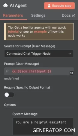 Agent execution error when changing the incoming node to Telegram